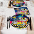 80 Pieces 90s Party Tableware Set 1990s Birthday Hip Hop Party Table Decorations Supplies Back to the 90s Paper Plates Napkins Forks for 20 Guests