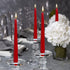 BOLSIUS 10 Count Unscented 10 Inch Red Household Taper Candles - 8 Hours Burn Time - Premium European Quality - Smokeless Dripless Taper Candlestick - Great for Special Occasion, Church, and Everyday