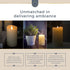 Simply Collected Flickering Flameless Candles Battery Operated with Timer, 800+ Hours Realistic 3D Moving Flame, Battery Candles, Electric LED Candle, Real Wax Pillar, Unscented | White - 3x5 Inches