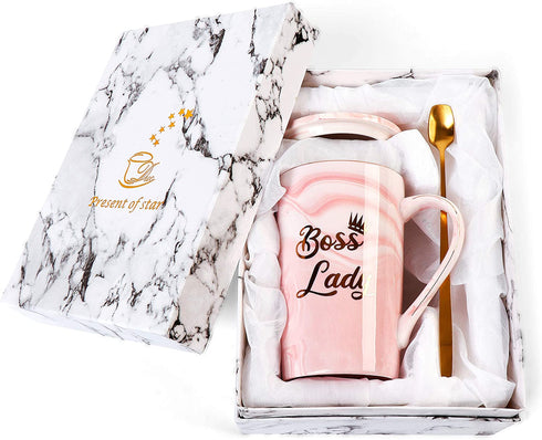 Boss Gifts For Women - Boss Lady Gifts For Women, Gifts For Boss Women, Boss Day Gifts For Women, Promotion Gifts For Women, Gifts For Female Boss, Boss Babe Gifts For Women, 14Oz Boss Lady Mug Gift