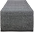 DII Two-Toned Collection Tabletop, Table Runner, 13x72, Black