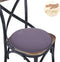 Big Hippo Chair Pads, Memory Foam Chair Seat Cushion Non Slip Rubber Back Thicken Round Stool Cushions with Elastic Bands for Home Office Outdoor Seats (16inch, Gray-1pc)