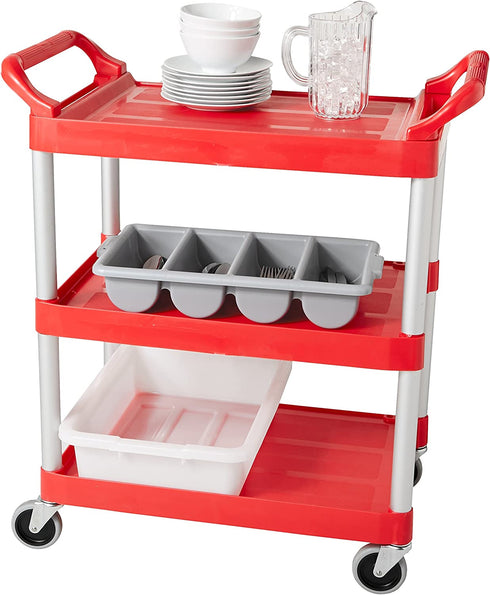 Rubbermaid Commercial Products 4-Compartment Cutlery Bin, Gray, Supplies for Restaurant Kitchen Use