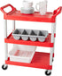 Rubbermaid Commercial Products 4-Compartment Cutlery Bin, Gray, Supplies for Restaurant Kitchen Use