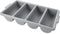 Rubbermaid Commercial Products 4-Compartment Cutlery Bin, Gray, Supplies for Restaurant Kitchen Use