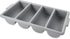 Rubbermaid Commercial Products 4-Compartment Cutlery Bin, Gray, Supplies for Restaurant Kitchen Use