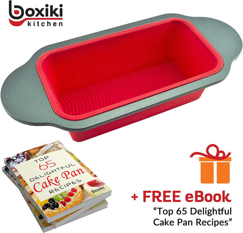 Silicone Loaf Pan for Baking Bread, Non Stick Large Bread Pan Made of BPA-Free Silicone - Baking Bread Pan Perfect for Banana Bread, Sandwich Bread, Pound Cake and Meatloaf.