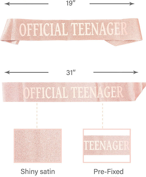 13th Birthday Gifts for Girls, 13th Birthday Tiara and Sash, 13th Birthday Decorations for Girl, 13th Birthday Crown and Sash for Girl, 13 Sash for Girl, 13 Tiaras and Crowns for Girls