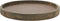 Stonebriar Rustic Natural Wood and Metal Candle Holder Tray, Home Decor Accessories for the Coffee Table and Dining Table, Brown, Large