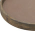 Stonebriar Rustic Natural Wood and Metal Candle Holder Tray, Home Decor Accessories for the Coffee Table and Dining Table, Brown, Large