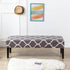Dining Room Bench Covers Stretch Spandex Upholstered Bench Slipcover Thicker Printed Non Slip with Security Straps Rectangular Bench Protector for Bedroom Living Room,Dark Gray