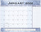 2022 Desk Calendar by AT-A-GLANCE, Monthly Desk Pad, 21-3/4" x 17", Standard, Slate Blue (89701)