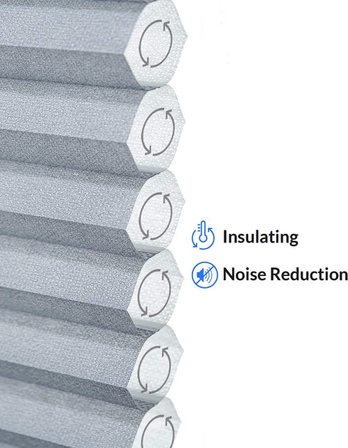 CHICOLOGY Cellular Shades , Window Blinds Cordless , Blinds for Windows , Window Shades for Home , Window Coverings , Cellular Blinds , Door Blinds , Morning Pebble, 24"W X 48"H