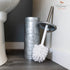 Autumn Alley Rustic Toilet Brush and Holder Set for Farmhouse Bathroom - Galvanized Toilet Bowl Brush with Holder Adds Farmhouse Style to Your Rustic Bathroom Decor- Galvanized Bathroom Accessories