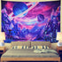 Serborlur Planet Tapestry Trippy Mountain Tapestry Psychedelic Galaxy Space Tapestry Fantasy Mushroom Tapestry Magic River Landscape Tapestry Wall Hanging for Bedroom