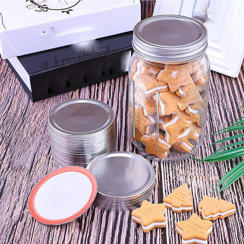 SMOOTHCLUE Canning Lids, 200 Count Canning Lids Regular,Canning Jar Lids,Mason Jar Canning Lids, Food Grade Material Leak Proof & Airtight (70mm )