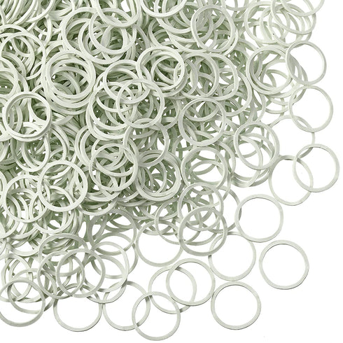 1000 Mini Rubber Bands Soft Elastic Bands for Kid Hair Braids Hair (White)
