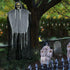 FUN LITTLE TOYS 70 Inches Halloween Hanging Grim Reaper Decoration, Halloween Scary Skeleton Ghost for Indoor and Outdoor, Haunted House Prop Décor, Yard Decor