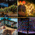 Ollny Solar String Lights Outdoor, 25ft 50 LED Easter String Twinkle Fairy Star Lights Waterproof, Warm White & Multicolor Changing Lights with 11 Modes for Easter Christmas Garden Yard Patio Party