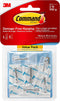 Command Medium Wire Toggle Hook Value Pack, Clear, 6-Hooks, Organize Damage-Free