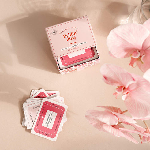 Bachelorette Party Box Games - Bridin' Dirty! Complete Bundle Kit for a Girls Night Out with The Bride to Be