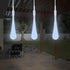 String Lights Set of 2 30 Bulb Solar Power Outdoor LED Décor Tear Drop Lighting with 8 Modes and Rechargeable Battery by Pure Garden (Cool White)