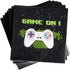 BleuZoo Video Game Party Supplies - Gamer Birthday Set Decorations Decor Gaming Theme Pack - Includes: Big and Small Plates, Tablecloth, Banner, Napkins, Cups, Forks, Knives, Spoons (Serves 16)