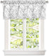 DriftAway Tree Branch Abstract Ink Printing Lined Thermal Insulated Window Curtain Valance Rod Pocket 52 Inch by 18 Inch Plus 2 Inch Header Silver Gray 1 Pack