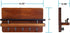 Ripple Creek Key Holder for Wall and Mail Shelf, Decorative Wooden Wall Rack for Keys, Letters, Bills - Pine Wood Unique and Industrial Decor, Perfect for Entryway, Kitchen (Brown, Large)