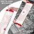 Massive Silicone Pastry Mat, Extra Large 32 x 24 Inches with Dimensions & Non-slip Texture, Non-Slip Design, Dark Red Pattern