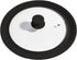 Houseables Pot Lid, Pan Cover, Universal, Silicon, Tempered Glass, Black, Fits 10", 11", 12", 4mm Thick, Vented, Replacement Top for Crockpot, Cast Iron Skillet, Heat Resistant Handle, Dishwasher Safe