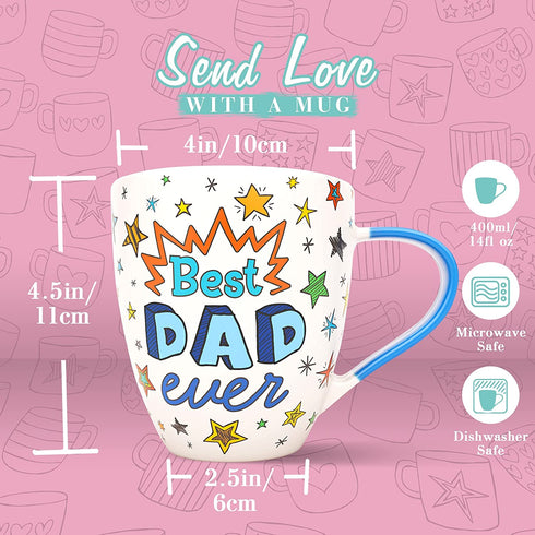 Love Mug: Dad Mug - Birthday Gifts for Dad, Father in Law. Best Dad Ever Coffee Mug, Dad Mugs From Daughter & Son. Mugs for Fathers Day, Dad Coffee Cup, Fathers Day Mug for Dad, Papa