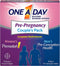 One A Day Men's & Women's Pre-Pregnancy Multivitamin including Vitamins A, Vitamin C, Vitamin D, B6, B12, Folic Acid & more, 30+30 Count, Supplement for Before, During, and Postnatal