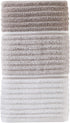 SKL Home Planet Ombre 100% Turkish Cotton Hand Towel Set, Taupe 2 Count