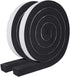 MAGZO Adhesive Foam Weather Stripping 1 Inch W X 1 Inch T, Thick Window Air Conditioner Sealer Open Cell High Resilience, Total Length 13 Feet (6.5ft x 2 Rolls)