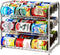 AIYAKA 3 Tier Stackable Can Rack Organizer,for food storage,kitchen cabinets or countertops,Storage for 36 cans,Silver