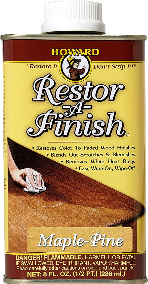 HOWARD RF08 Products Restor-A-Finish, 8 oz, Maple-Pine, 8 Fluid Ounces