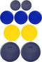 Pyrex (2) 7402-PC 6/7 Cup Blue (2) 7201-PC 4 Cup Meyer Yellow (3) 7200-PC 2 Cup Cadet Blue (2) 7202-PC 1 Cup Blue Replacement Food Storage Lids