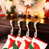 Yuokwer Christmas Stocking Holders for Mantel Set of 4- Stocking Hooks Hanger for Fireplace Christmas Hooks Safety Hang Grip Stockings Clip for Christmas Party Decoration (Gold, Pack of 4)