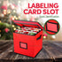 Christmas Ornament Storage Box - 12 x 12 Inch, 4-Layer Ornament Storage Container Fits Up To 64 Christmas Balls - Heavy-Duty Polyester Ornaments Storage and Organizer with Removable Lid