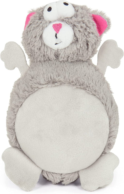 goDog Action Plush Squirrel Animated Squeaky Dog Toy, Chew Guard Technology - Gray, One Size