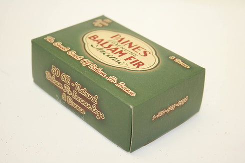 Paine's Incense & Burner Comes with 50 Balsam Fir Logs to Burn Wood Holder Lodge Style