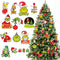 Christmas Tree Ornaments, 24Pcs Felt Hanging Charms Christmas Tree Ornament Xmas Holiday Decorations