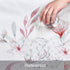Happy Easter Day Shower Curtain with 12 Hooks, Cute Rabbits and Easter Eggs Shower Curtain, Waterproof Durable Flower Plant Shower Curtain for Easter Day Bathroom Decoration