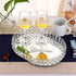 Hipiwe Crystal Vanity Tray Mirrored Dresser Perfume Trays for Makeup Tray Cosmetic Skin Care Storage, Jewelry Trinket Organizer Tray for Bathroom Countertop Home Decor (Medium, Silver)