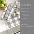 Elrene Home Fashions Farmhouse Living Buffalo Check Placemat Set of 4, 13" x 19", Gray/White 4