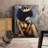 Black Women Canvas Wall Art African American Black Queen Women Wall Art Abstract Black Art Fashion Contemporary Artwork- Queen Think For Living Room Bedroom No Frame 16x24 Inch