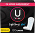 U by Kotex Lightdays Plus Panty Liners, Regular Length, Unscented, 80 Count