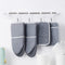 Oven Mitts and Pot Holders Set - 4pcs Long Cotton Puppet Oven Gloves & Hot Pads with Non-Slip Silicone Grip Heat Resistant 455 °F /235 °C for Kitchen Baking Cooking Grilling Machine Washable-Grey