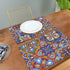 Qilmy 4 Pack Place Mats Non-Slip Dining Table Mat Heat-Resistant Reversible Placemat Double Sided Washable Placemats for Kitchen/Party/Restaurant 12" x 18", Mexican Talavera Folk Tile